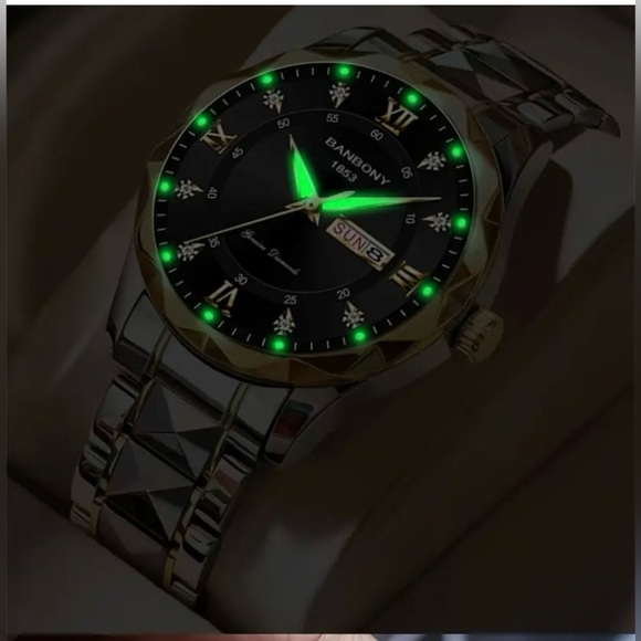 Men's Stainless Steel Multifunctional Watch with Roman Numerals Dial, - Picture 4 of 4